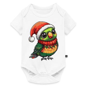 Noël à Papagai - Body à manches courtes Premium Bébé - blanc - Devant