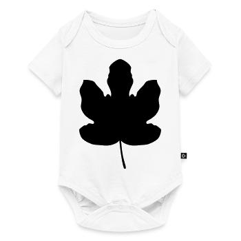 Figuier feuille Adam et Eve feuille arbre cadeau - Body à manches courtes Premium Bébé - blanc - Devant