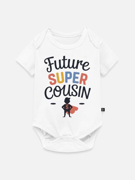 future super cousin - Body à manches courtes Premium Bébé - blanc