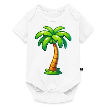 palm tree - Baby Premium short-sleeve bodysuit - white - Front
