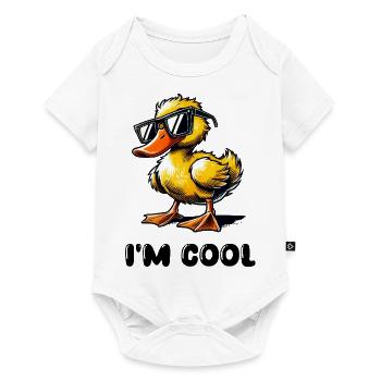 Bande dessinée de canard Cool - Body à manches courtes Premium Bébé - blanc - Devant
