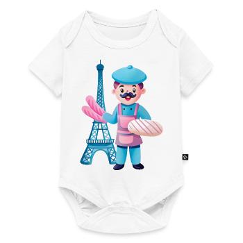 French - Baby Premium short-sleeve bodysuit - white - Front
