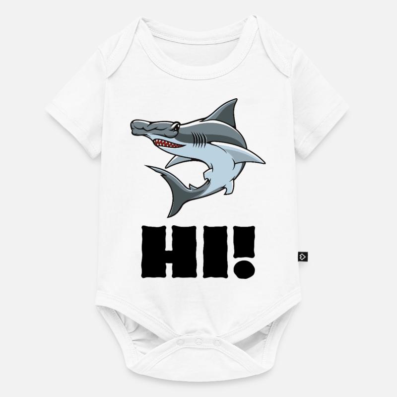 Salut requin-marteau - Body à manches courtes Premium Bébé - blanc