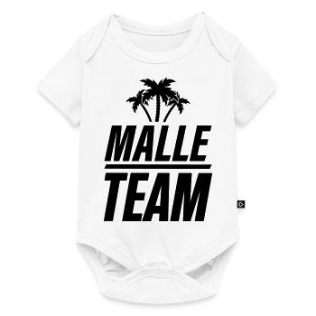 malle team - Baby Premium Kurzarmbody - Weiß - Vorne