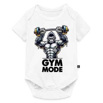 Gorilla Weight Fitness 1 - Baby Premium short-sleeve bodysuit - white - Front