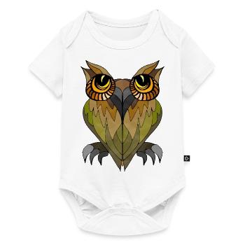 Owl bird - Baby Premium short-sleeve bodysuit - white - Front