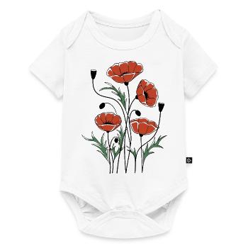 Matisse Inspired Poppies - Baby Premium short-sleeve bodysuit - white - Front