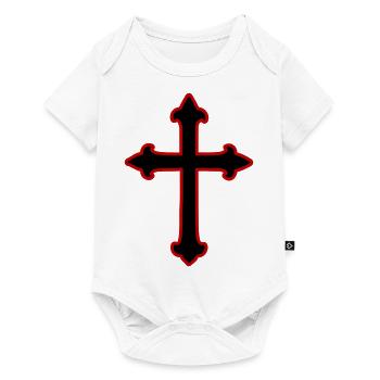 Cross Symbol Christianity - Baby Premium short-sleeve bodysuit - white - Front