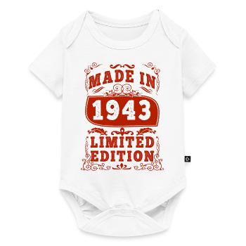 1943 Birthday 1943 Born in 1943 Birthday - Baby Premium short-sleeve bodysuit - white - Front