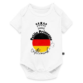 "Petite princesse allemande" - Body à manches courtes Premium Bébé - blanc - Devant