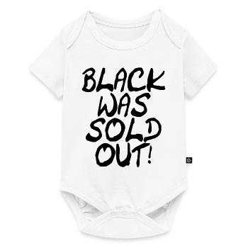 Le noir était épuisé - Schwarz war ausverkauft - Body à manches courtes Premium Bébé - blanc - Devant