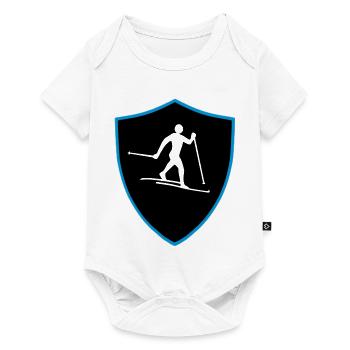 Langlauf Schild - Baby Premium Kurzarmbody - Weiß - Vorne