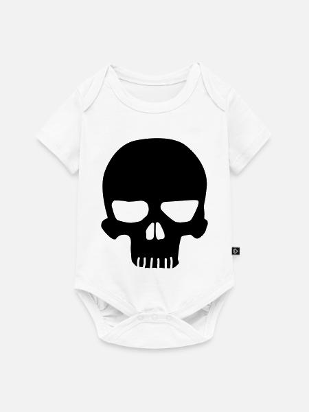 Schädel Original - Baby Premium Kurzarmbody - Weiß