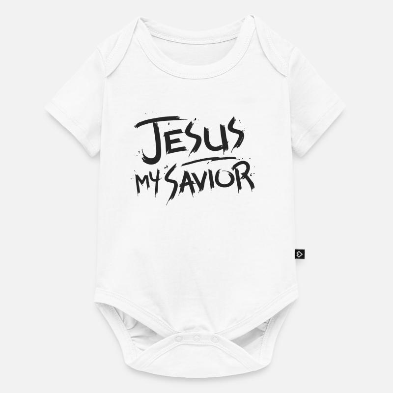 Jésus mon sauveur - Body à manches courtes Premium Bébé - blanc