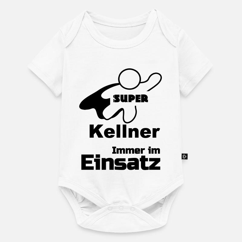 Super Kellner Geschenk - Baby Premium Kurzarmbody - Weiß