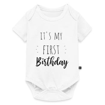 Il est mon premier anniversaire - Body à manches courtes Premium Bébé - blanc - Devant