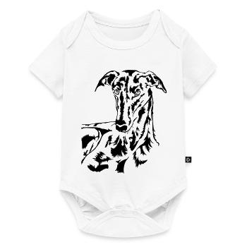 Galgo head - Baby Premium short-sleeve bodysuit - white - Front