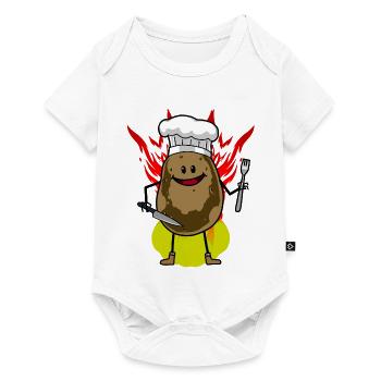 Hot Potato Fried Potato Fiery Kitchen Cooking - Baby Premium short-sleeve bodysuit - white - Front
