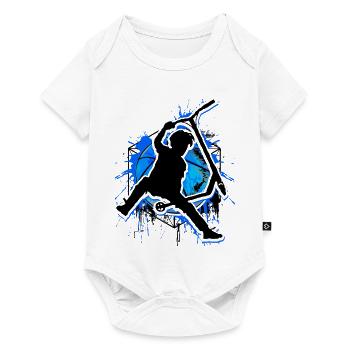 Scooter - Stuntscooter - Scooter - Scooter Blue - Baby Premium short-sleeve bodysuit - white - Front