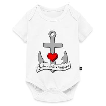 Glaube - Liebe - Hoffnung - Baby Premium Kurzarmbody - Weiß - Vorne