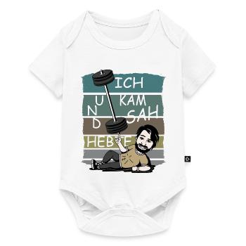 Ich kam sah und Hebte - Baby Premium Kurzarmbody - Weiß - Vorne