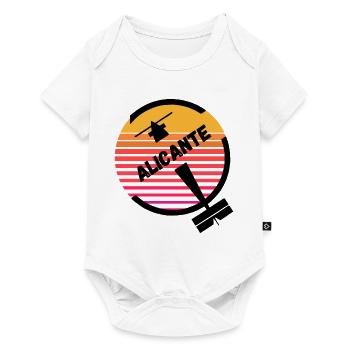 Alicante Spain Airport Aviol Soleil Retro - Baby Premium short-sleeve bodysuit - white - Front