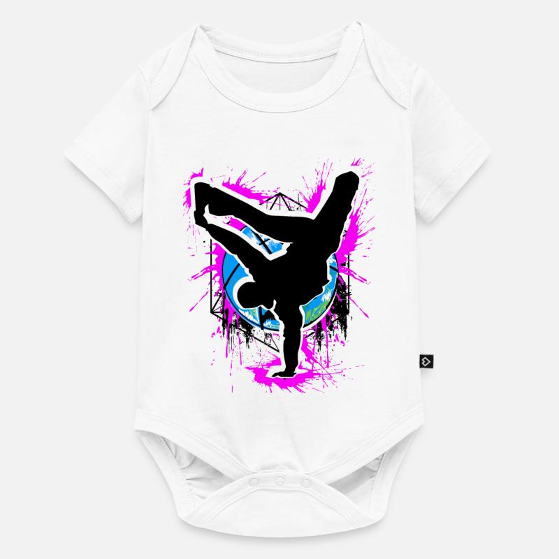 Breakdance - Breakdancer - Breakdancing - BBoy - Body à manches courtes Premium Bébé - blanc