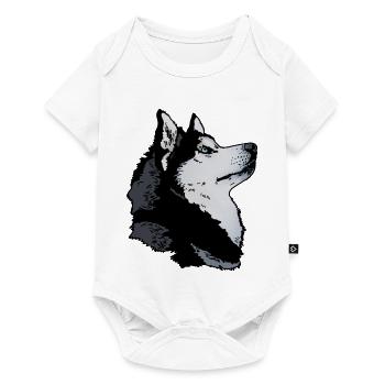 Husky head - Baby Premium short-sleeve bodysuit - white - Front