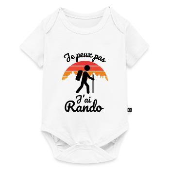 randonnée rando 3 - Body à manches courtes Premium Bébé - blanc - Devant