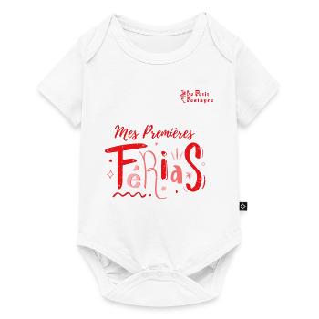 Mes Premières Férias #1 - Body à manches courtes Premium Bébé - blanc - Devant