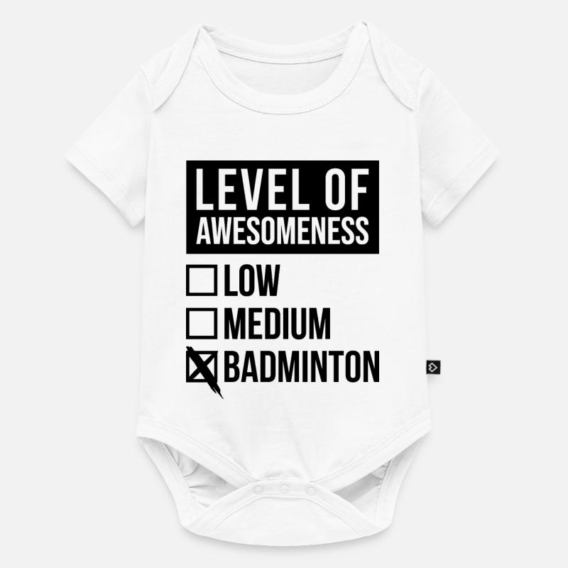 badminton - Body à manches courtes Premium Bébé - blanc