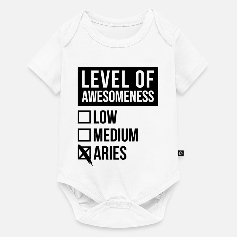 Widder - Baby Premium Kurzarmbody - Weiß