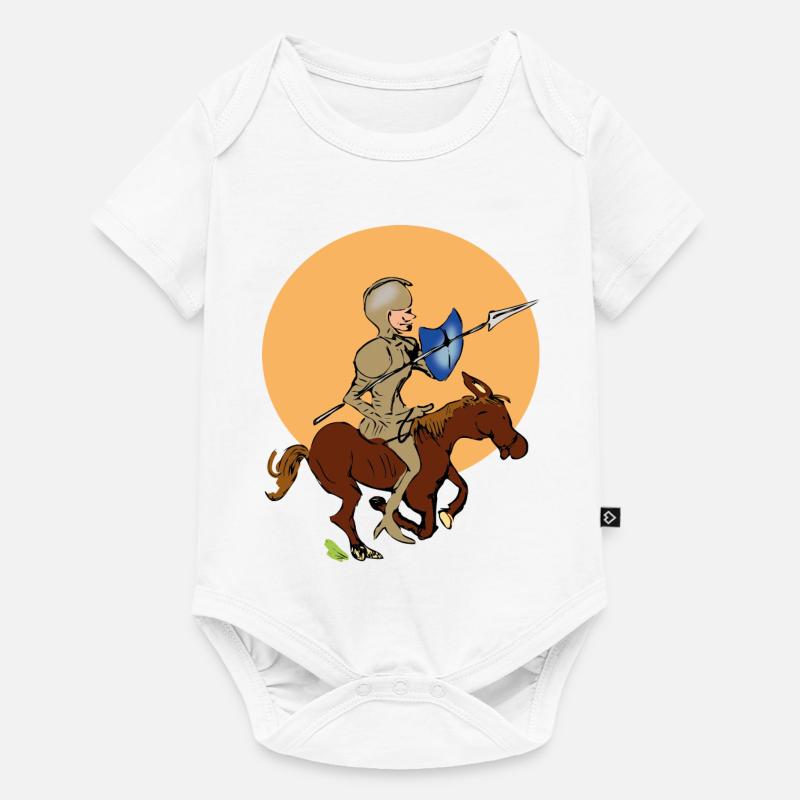 Chevalier à cheval - Body à manches courtes Premium Bébé - blanc