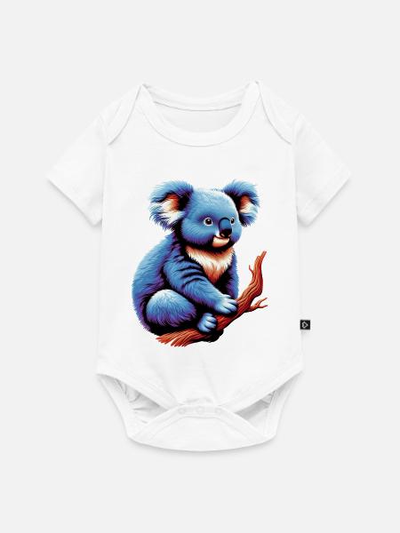 Koala - Baby Premium Kurzarmbody - Weiß