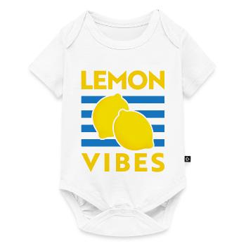 Lemon Vibes Lemon Tomato Girl Summer Italy - Baby Premium short-sleeve bodysuit - white - Front