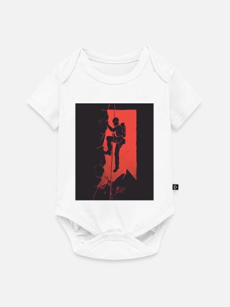 Dunkle Rampe für urbanes Klettern - Baby Premium Kurzarmbody - Weiß