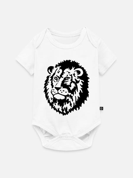 loewe raubkatze - Baby Premium Kurzarmbody - Weiß