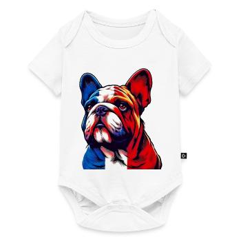 French Bulldog Dog - Baby Premium short-sleeve bodysuit - white - Front