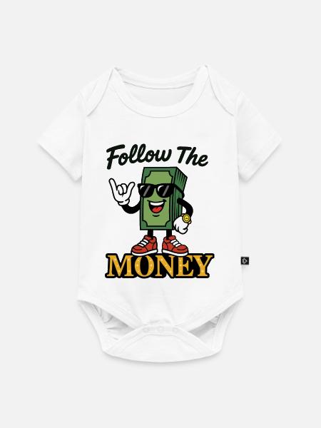 Folgen Sie dem Geld - Baby Premium Kurzarmbody - Weiß