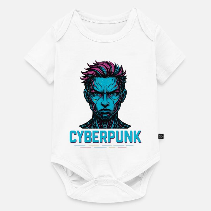 Conception d’avatar numérique cyberpunk - Body à manches courtes Premium Bébé - blanc