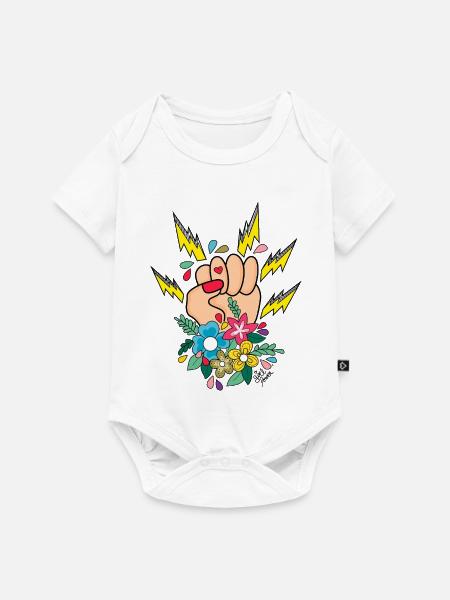 Frauenpower - Baby Premium Kurzarmbody - Weiß