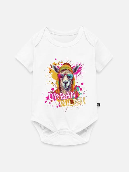 Urban Wild - Baby Premium Kurzarmbody - Weiß