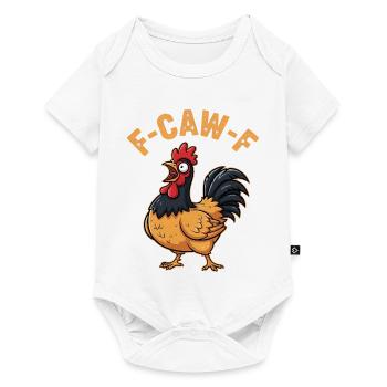 F-Caw-F Vorwerkhuhn Dirndl Meme Lustig Geschenk - Baby Premium Kurzarmbody - Weiß - Vorne