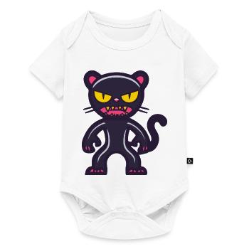 Panther Halloween Comic Funny - Baby Premium short-sleeve bodysuit - white - Front