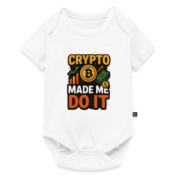 La crypto m’a poussé à le faire, investir - Body à manches courtes Premium Bébé - blanc - Devant