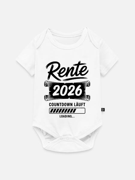 Rente Countdown Läuft - Baby Premium Kurzarmbody - Weiß