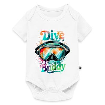 Dive Buddy Diving Goggles - Baby Premium short-sleeve bodysuit - white - Front