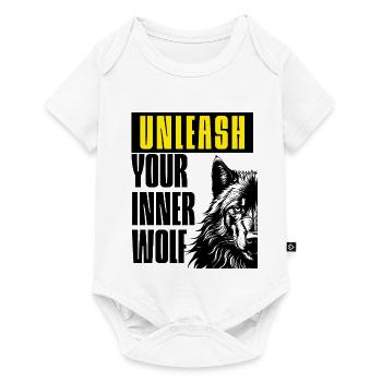 Lass den Wolf los - Baby Premium Kurzarmbody - Weiß - Vorne