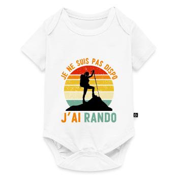 Rando Attitude: Not available, I hiked - Baby Premium short-sleeve bodysuit - white - Front