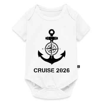 Anker Kompass Cruise 2026 - Baby Premium Kurzarmbody - Weiß - Vorne